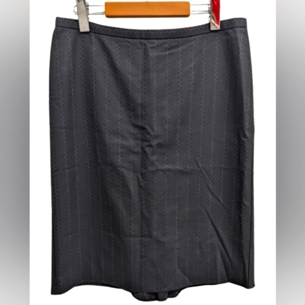 BCBGMAXAZRIA black wool blend skirt size 8